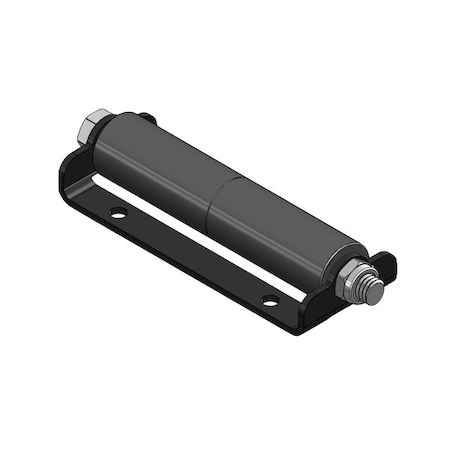 Global Slide Out Roller, Surface Mount, Model No205, Powder Coat Black Mounting Bracket. SOR-SM-205-2006